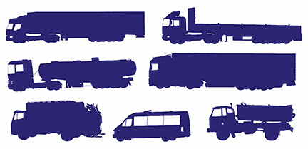 Big rig, 18 wheeler, box truck, straight truck, flatbed, and bobtail are examples of commercial trucks driven on Anaheim, Orange County, California, highways.